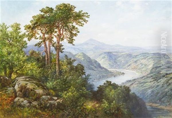 Elbtal Bei Salesel Mit Dubitzer Berg-kirche - view 1