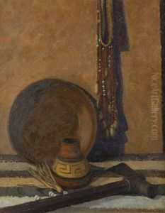 Still Life With Native American Objects by Henry Arnold