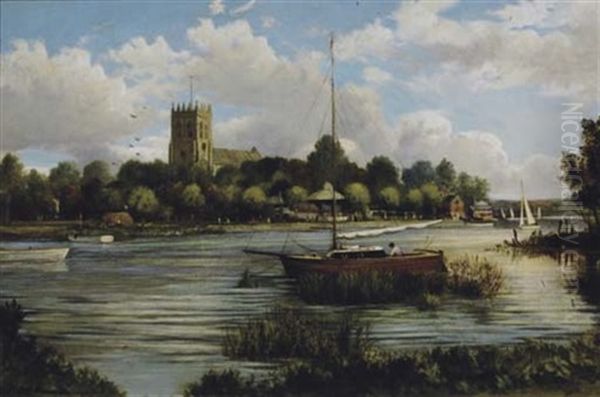 Sunday Sailing By A Village - view 1