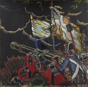 Les Canons Du General Lafayette (study) by Guy Arnoux