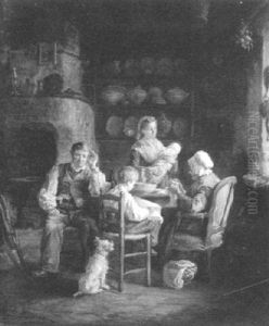 Bauerliche Familienszene by Michael Arnoux