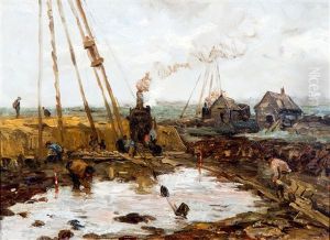 Bouwput Met Stoomheimachine