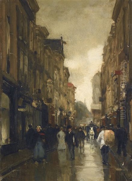 Figures In The Spuistraat, The Hague - view 1