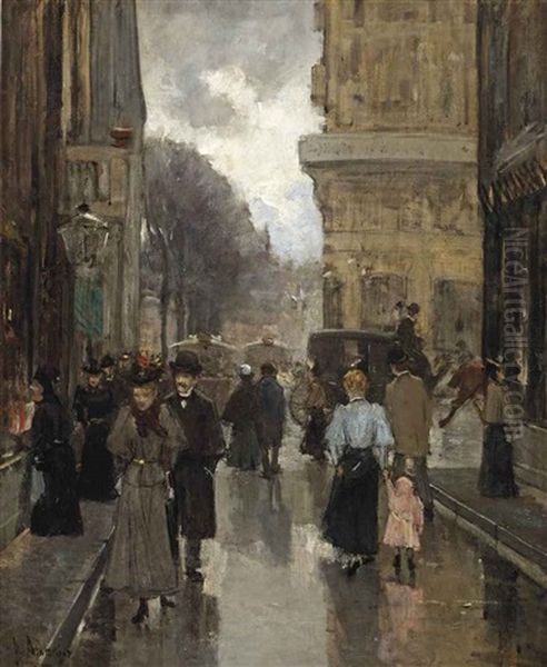 De Spuistraat Met Gezicht Naar Het Plein Te S Gravenhage: The Spuistraat With A View Of The Plein, The Hague - view 1