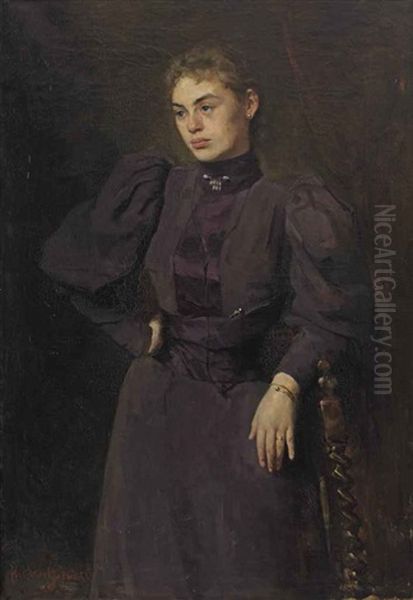 Portrait Of Frederika Wilhelmina Van Wulfften Palthe-broese Van Groenou (1875-1960) - view 1