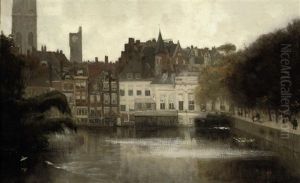The Hofvijver With The Lange Vijverberg And The Society Place Royale, The Hague by Floris Arntzenius
