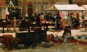 A Market Scene, The Hague A Market Scene, The Hague