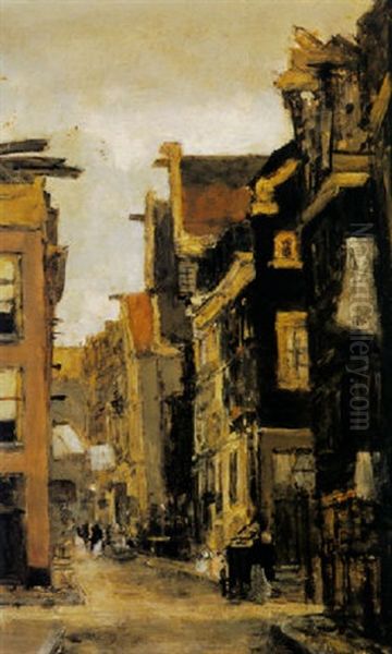 A Sidestreet Of The Spiegelstraat, Amsterdam - view 1