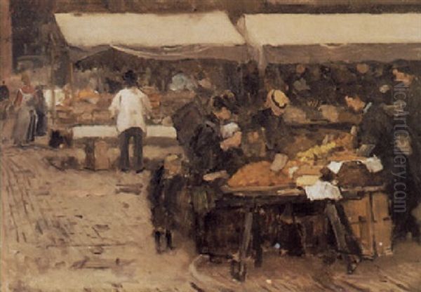 A Market In The Hague - view 1