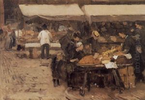 A Market In The Hague by Floris Arntzenius
