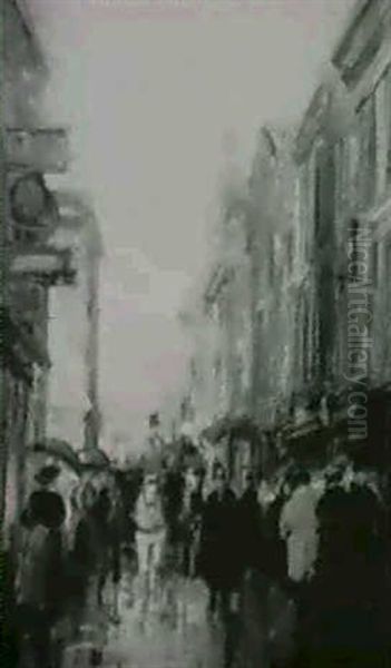 Strassenszene Im Regen - view 1