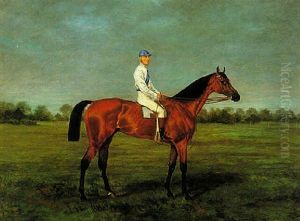 Racehorse With Jockey by John Arnull