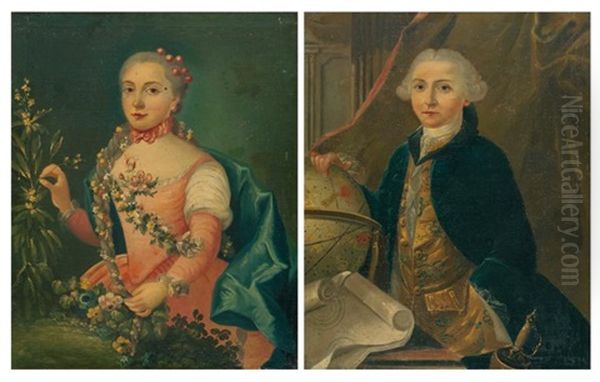 Portrait D'un Gentilhomme (+ Portrait De Sa Femme; Pair) - view 1
