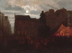 Martinszug In Der Dusseldorfer Altstadt by Albert Arnz