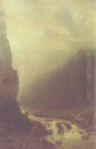 An Alpine Landscape by Albert Arnz