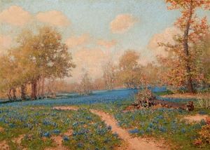 Blue Bonnet Landscape by Jose Arpa Perea