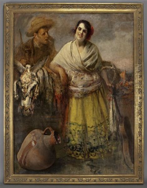 Andalusian Woman With Guitar - view 1