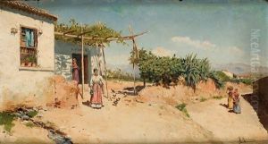 Escena Rural En El Camino by Ricardo Arredondo Calmache