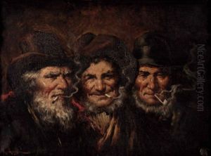 Die Wirkung Des Rauchens: Drei Charakterkopfe by Roman Arregui