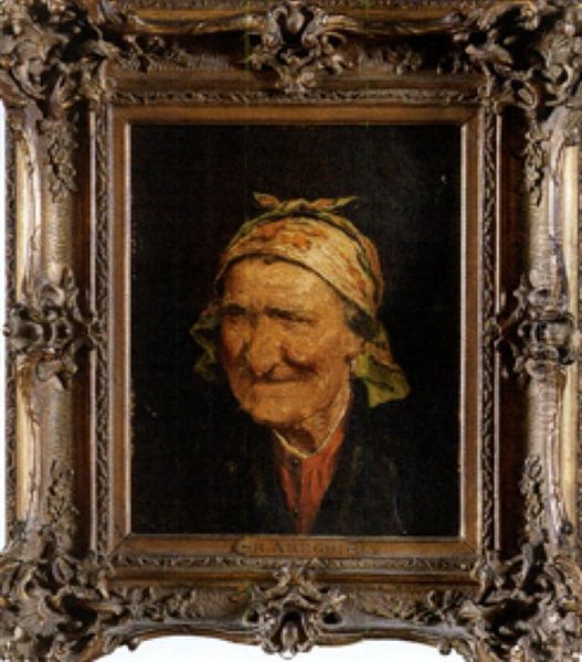 Anciana Con Panuelo - view 1
