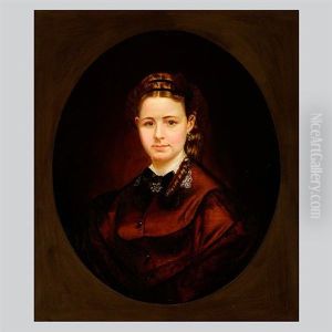 Portrait Of A Young Woman by Fortunato Arriola