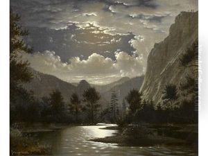 Moonlit River Gorge