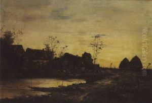 Chaumieres Pres D'une Mare Chaumieres Pres D'une Mare