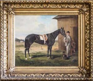 Portratt Av Hasten Jane E Winton U Rosina by Johan Georg Arsenius