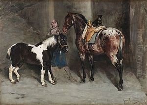 I Stallet by Karl Georg Arsenius