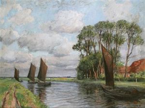Torfboote Auf Der Hamme Torfboote Auf Der Hamme