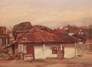 Houses In Doborgea by Constantin Artachino