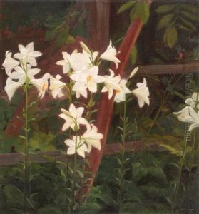 Garden With Lilies Garden With Lilies
