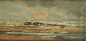 Retour Des Pecheurs by Louis Artan De Saint-Martin