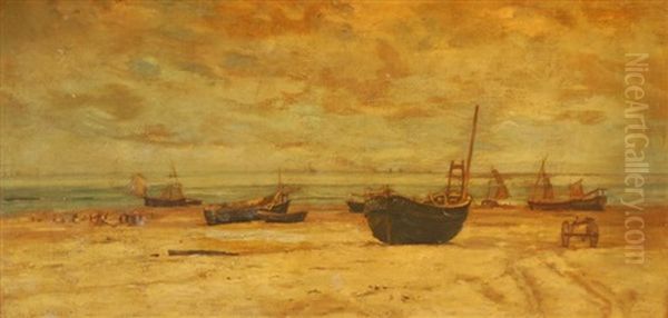 Bateaux De Peche Sur La Plage - view 1