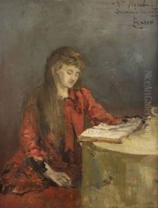 La Lecture by Louis Artan De Saint-Martin