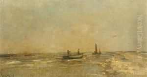Boten Nabij Het Strand Boten Nabij Het Strand