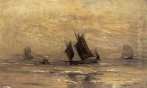 Marine Met Vissersboten Marine Met Vissersboten