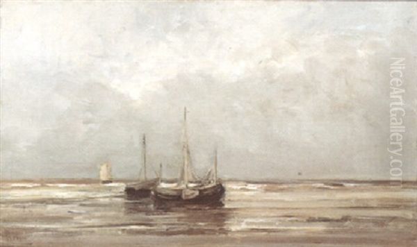 Vissersboten Op Het Strand - view 1