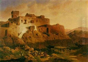 Spanische Festungsanlage Im Abendlicht by Mathias Artaria