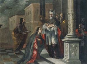 Presentacion De Jesus Nino En El Templo by Matias Arteaga y Alfaro