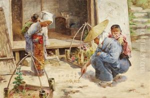 The Flower Seller by Charles John Arter