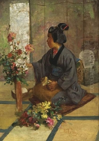 Arranging Flowers - view 1