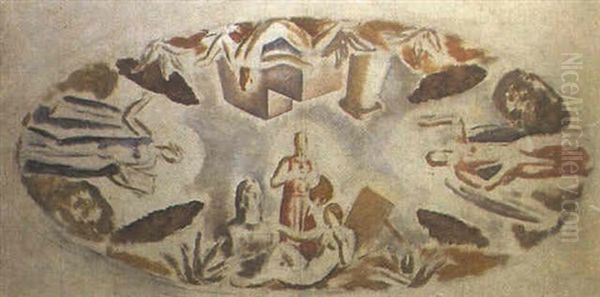 Boceta Para Un Fresco Con Representaciones - view 1