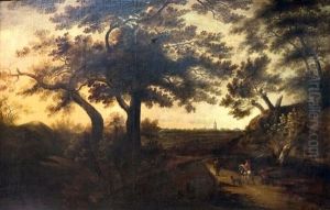 Paysage Boise Aux Prom Eneurs by Jacques d' Arthois