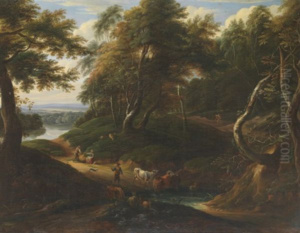 Landschaft Mit Hirte Und Kuhherde - view 1