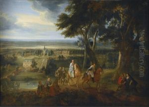 Rudolf Hapsburg (1218-1291) Handing Over His Horse To A Priest Delivering The Viaticum by Jacques d' Arthois