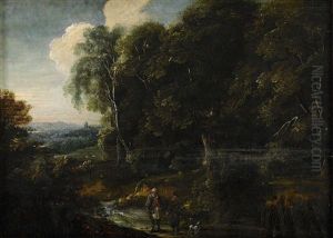 Landskap Med Figurstaffage by Jacques d' Arthois