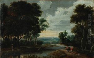 Landscape With Peasants And Animals Landscape With Peasants And Animals
