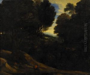 Landskap Med Figurstaffage by Jacques d' Arthois