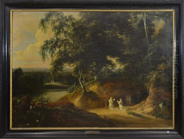 Paysage Avec Moines - view 1